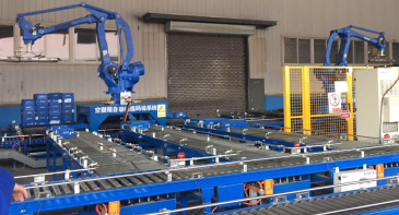 sunbet申搏黑科技III 空塑箱自动分拣码垛项目